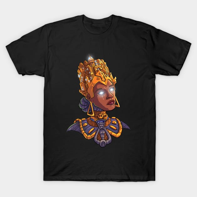 AfroFuturist Queen T-Shirt by AfrAsian-Mafia